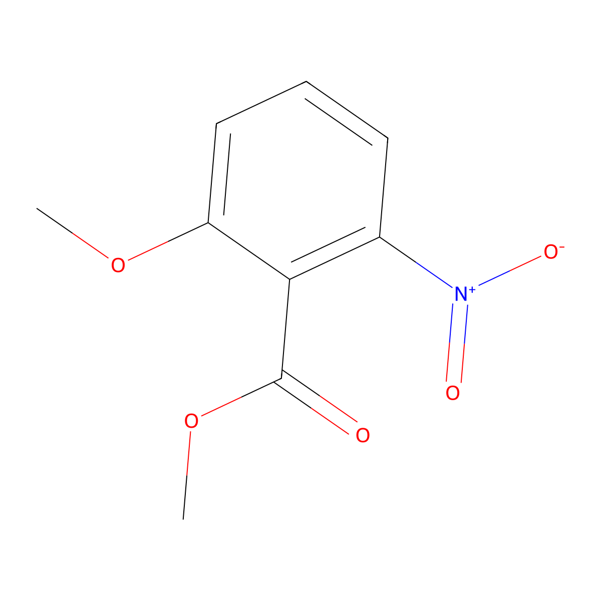 Methyl 2-methoxy-6-nitrobenzoate molecular structure, CAS 77901-52-1