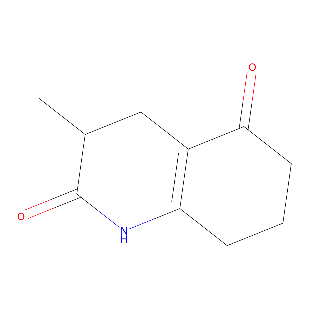3-methyl-3,4,7,8-tetrahydro-2,5(1H,6H)-quinolinedione molecular structure, CAS 77903-18-5