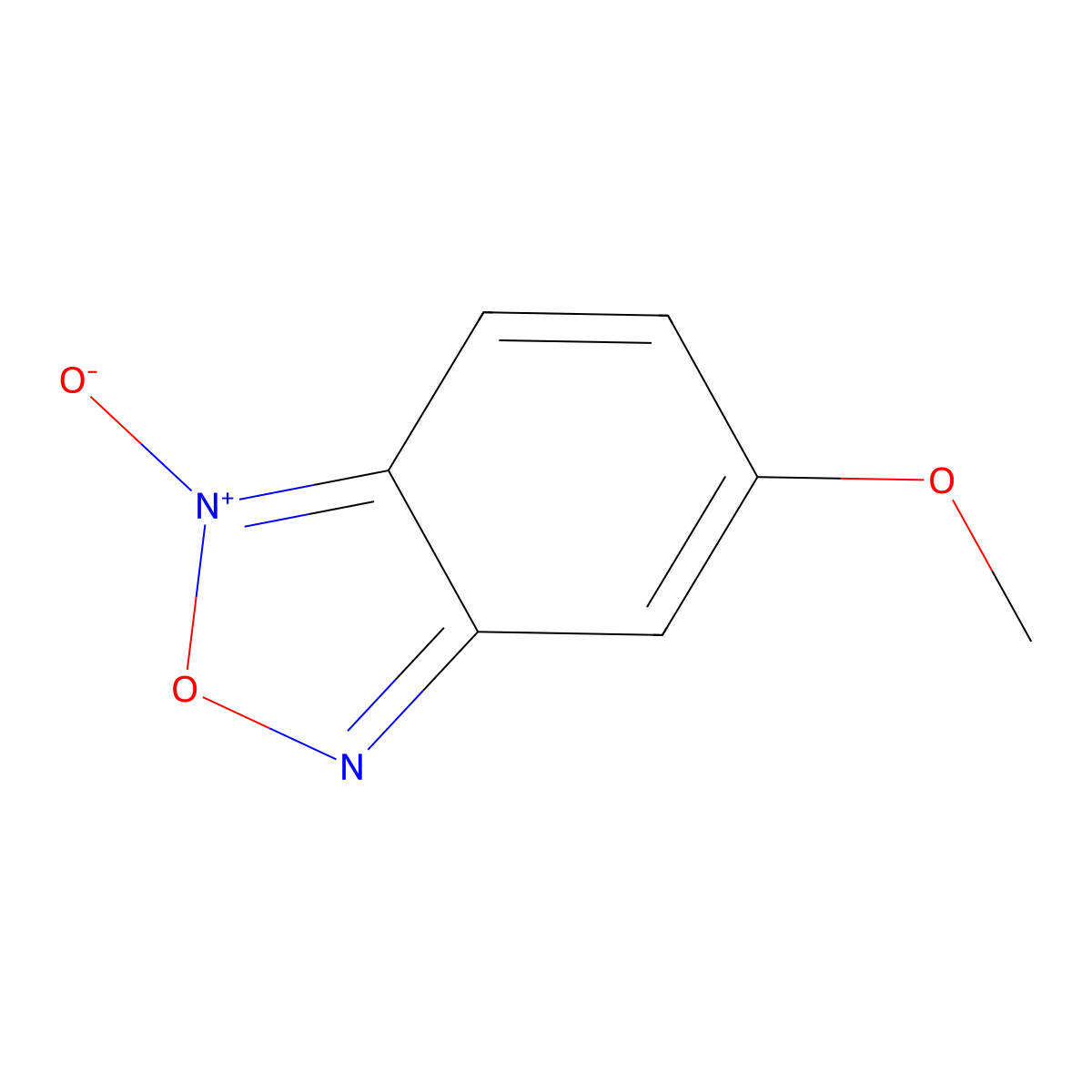 5-Methoxybenzofurazan-1-oxide molecular structure, CAS 7791-49-3