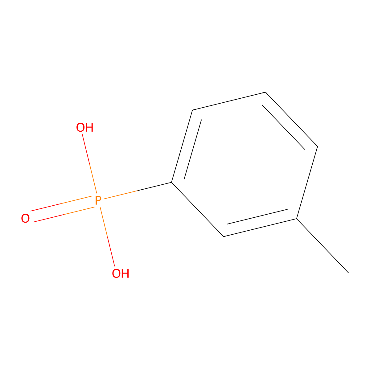Phosphonic acid, (3-methylphenyl)- molecular structure, CAS 77918-48-0