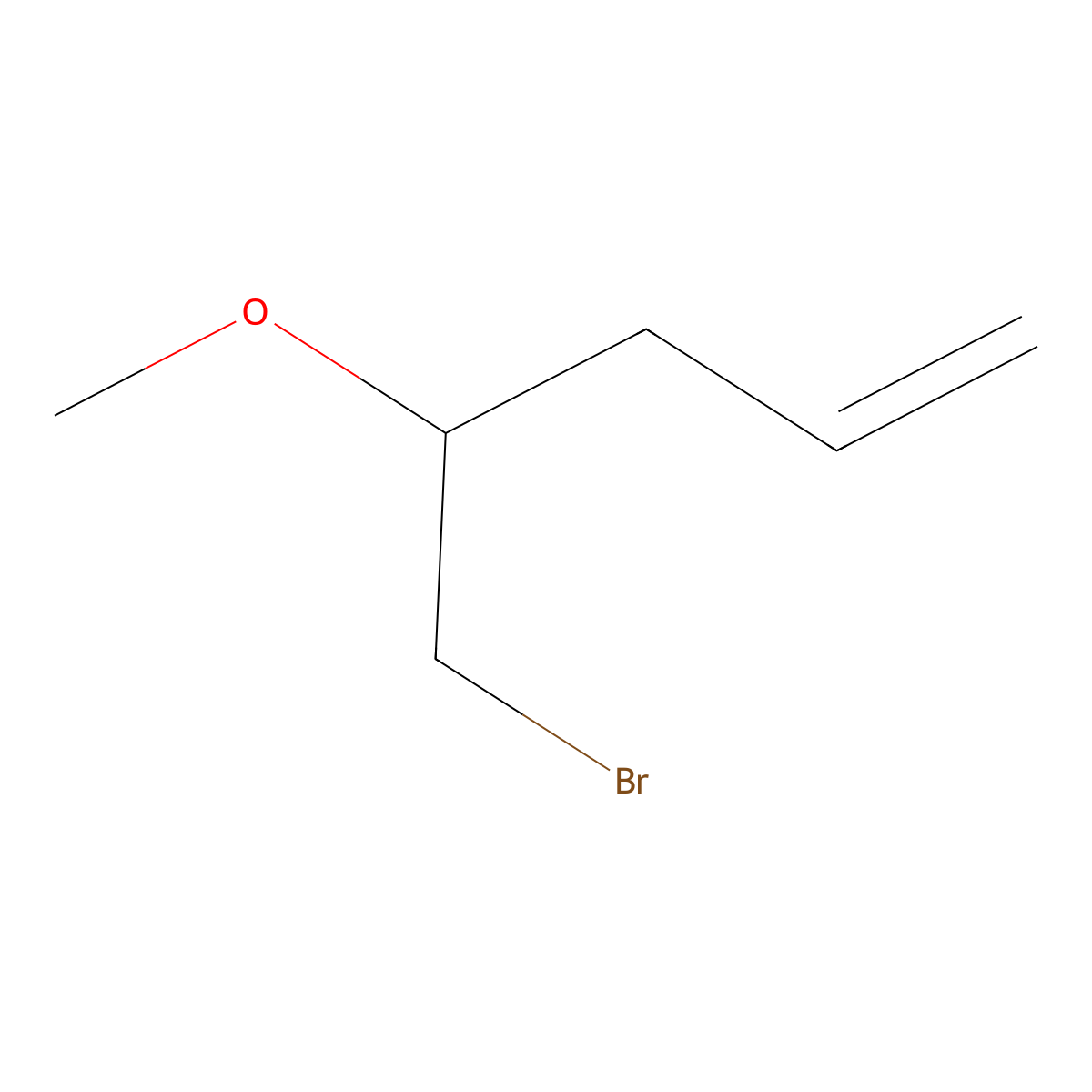 5-Bromo-4-methoxypent-1-ene molecular structure, CAS 77920-96-8