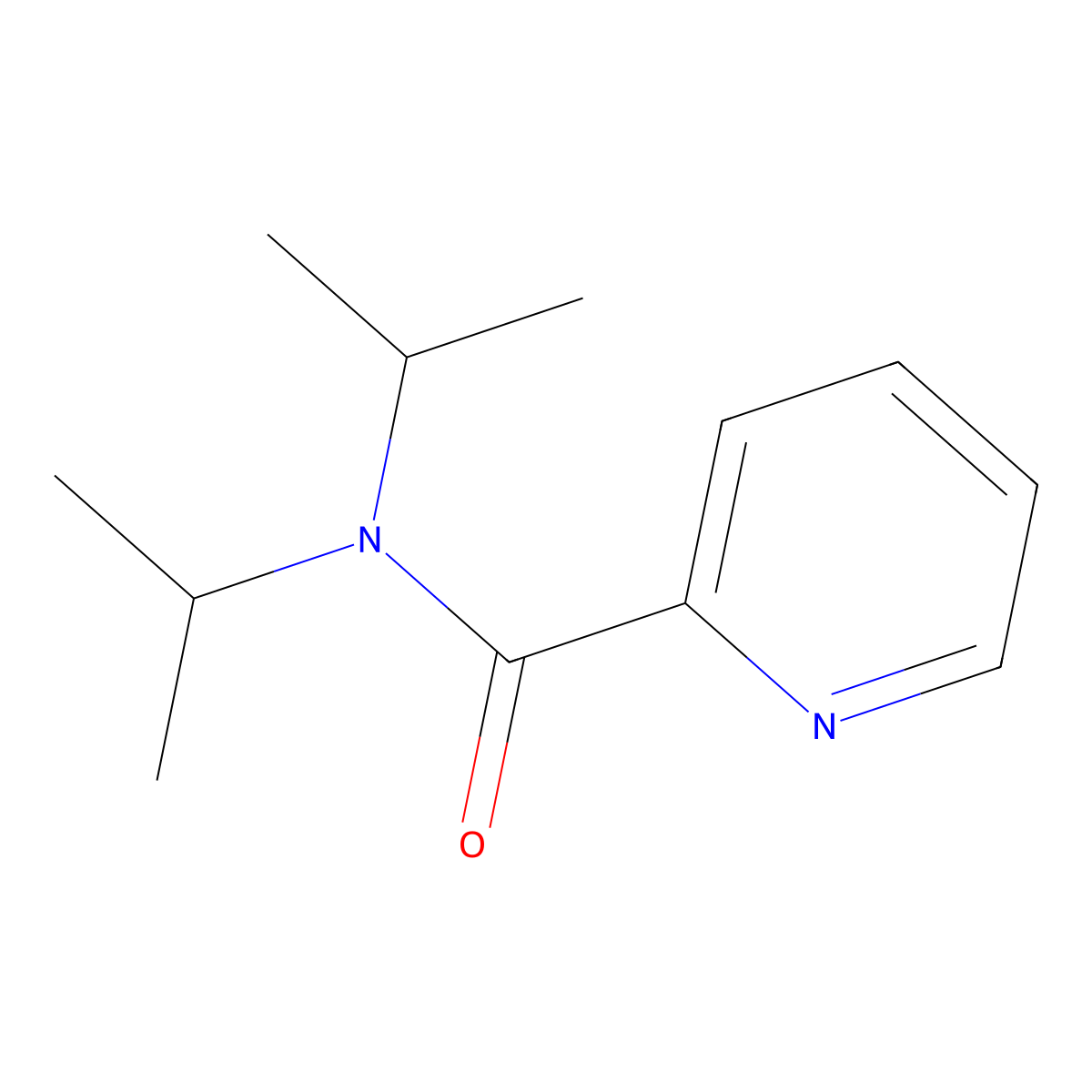 N,N-Di(propan-2-yl)pyridine-2-carboxamide molecular structure, CAS 77923-97-8