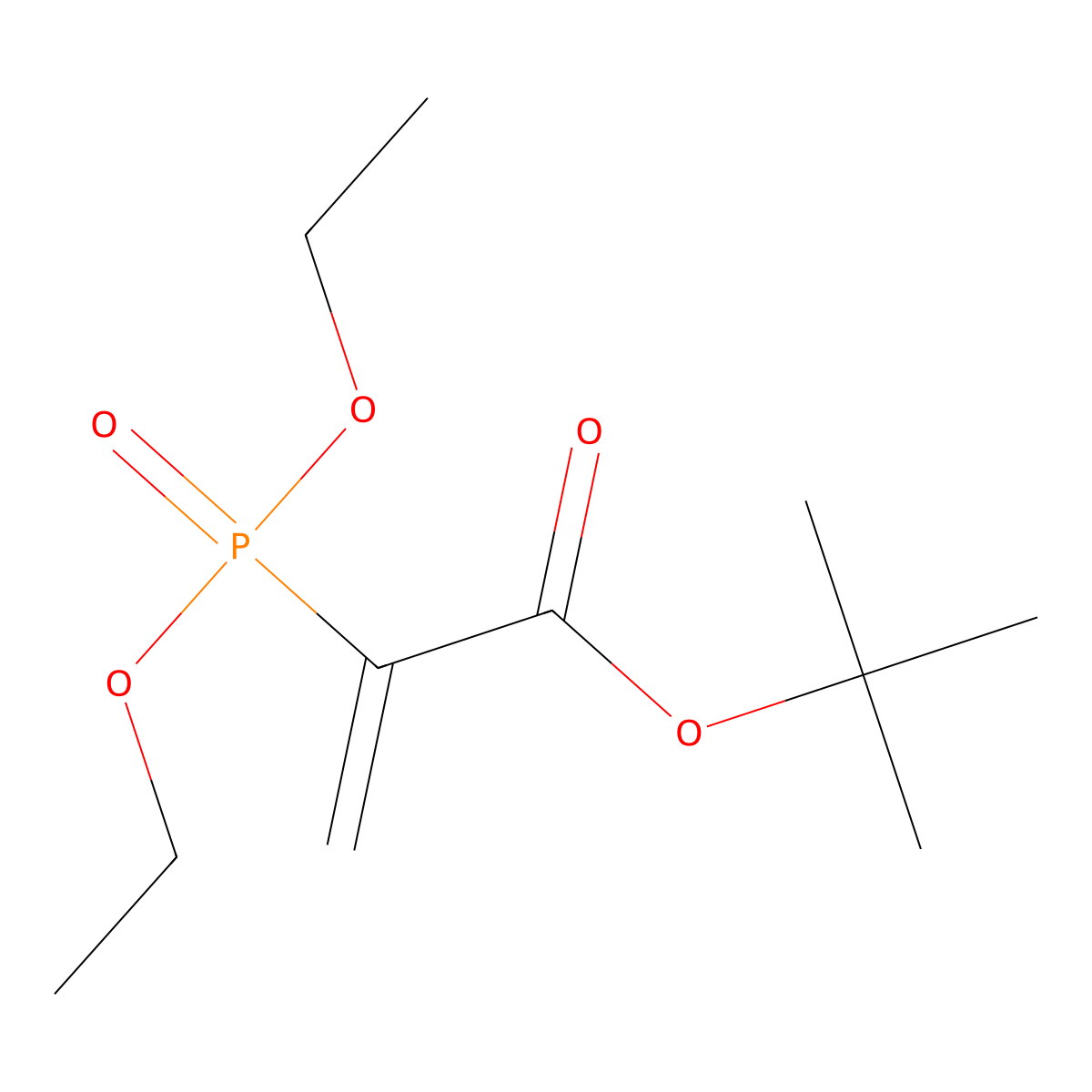 tert-Butyl 2-(Diethoxyphosphoryl)acrylate molecular structure, CAS 77924-24-4