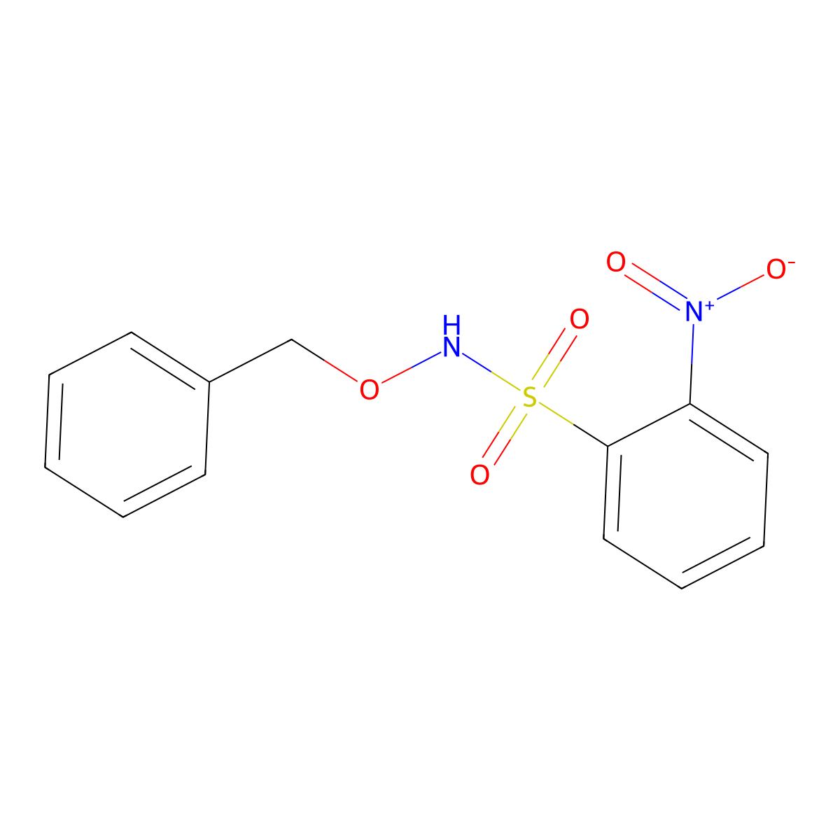 N-(Benzyloxy)-2-nitrobenzenesulfonamide molecular structure, CAS 77925-80-5