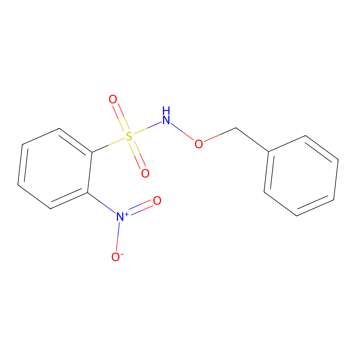 N-(Benzyloxy)-2-nitrobenzenesulfonamide molecular structure, CAS 77925-80-5