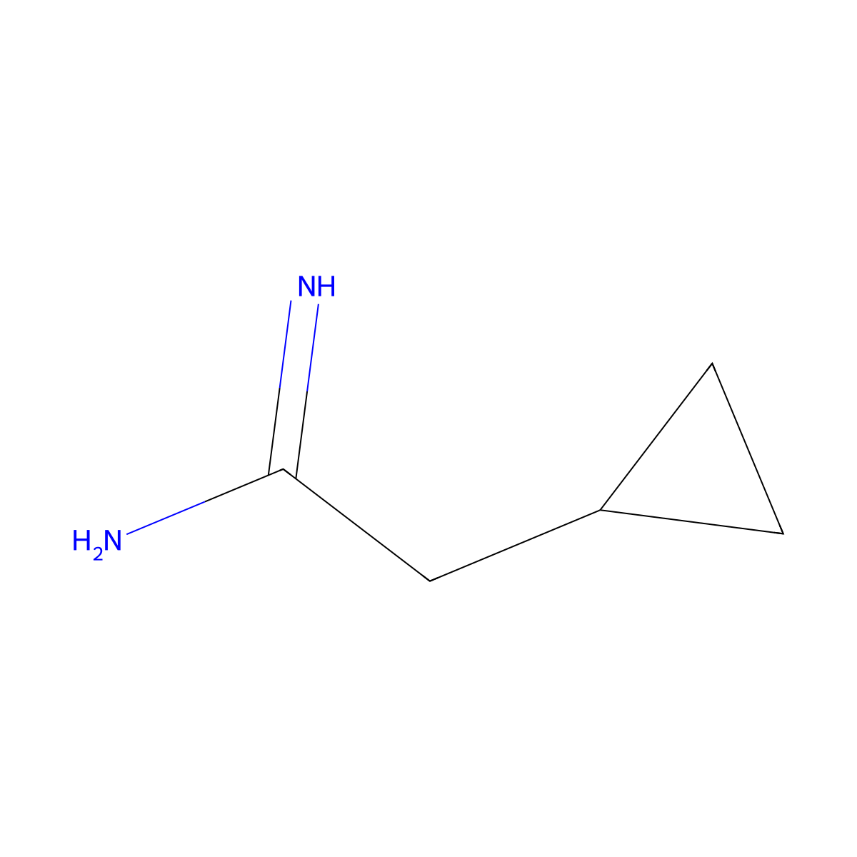 2-Cyclopropyl-acetamidine molecular structure, CAS 779261-94-8
