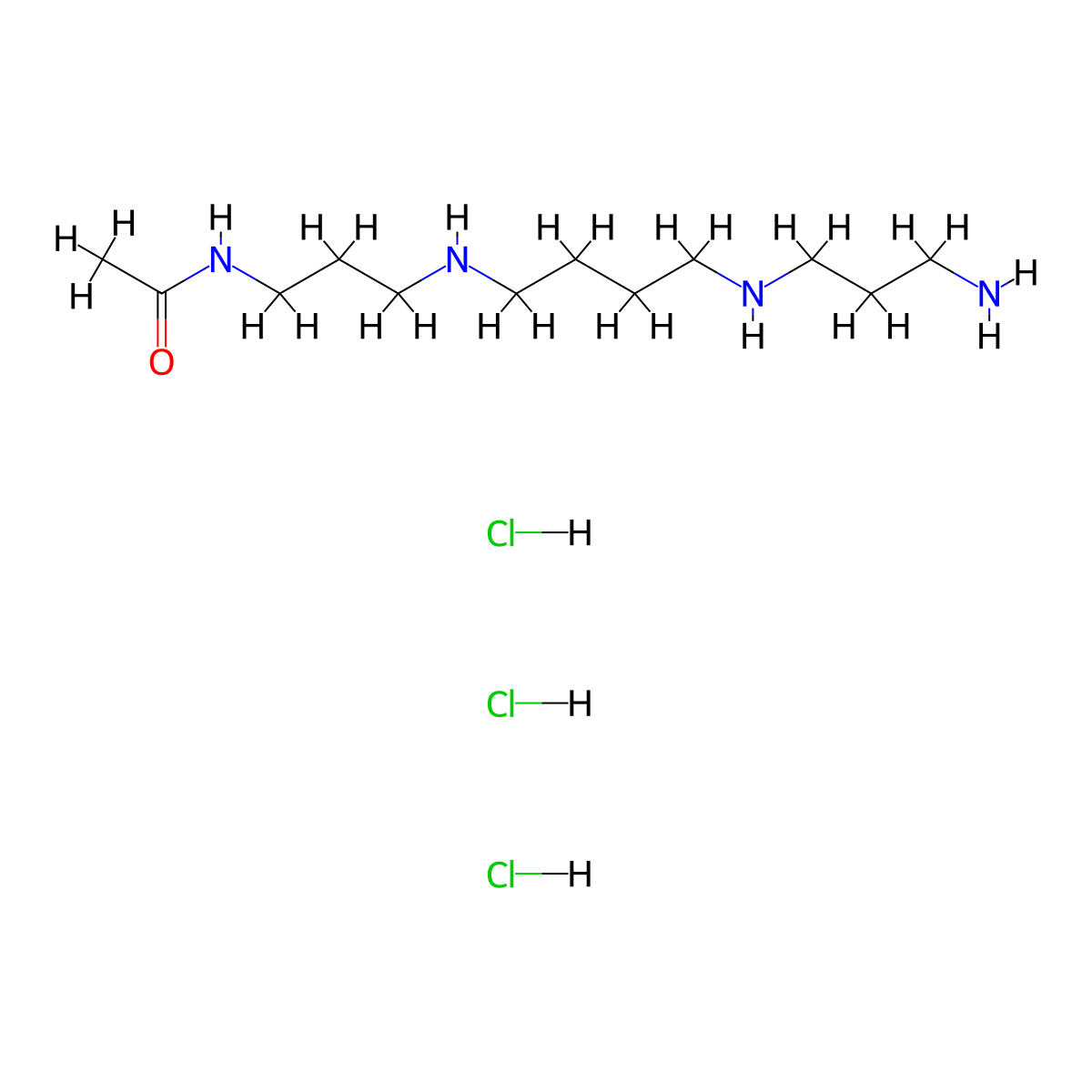 N1-Acetylspermine trihydrochloride molecular structure, CAS 77928-70-2