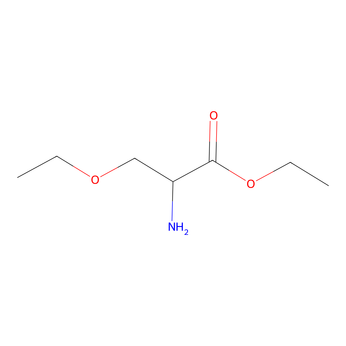 Ethyl 2-amino-3-ethoxypropanoate molecular structure, CAS 779286-98-5