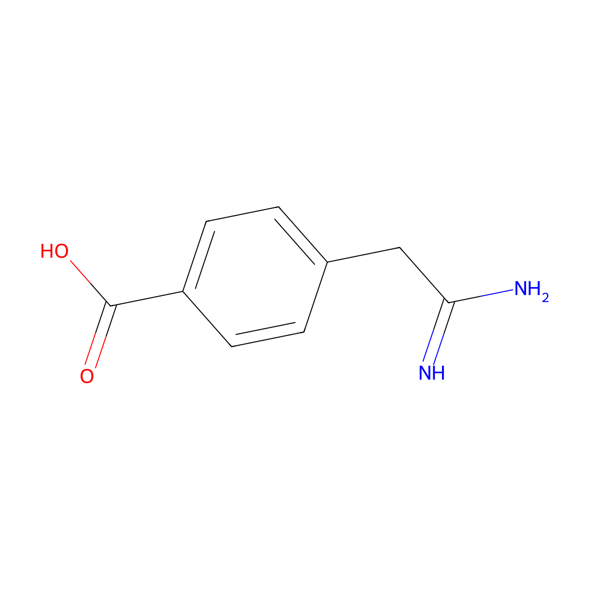 4-(2-Amino-2-iminoethyl)benzoic acid molecular structure, CAS 779304-67-5