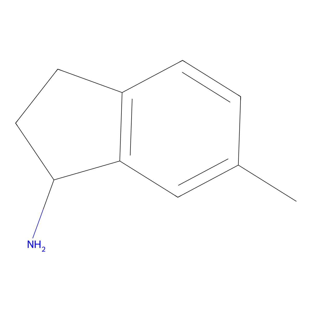 (R)-6-Methyl-2,3-dihydro-1H-inden-1-amine molecular structure, CAS 779325-50-7