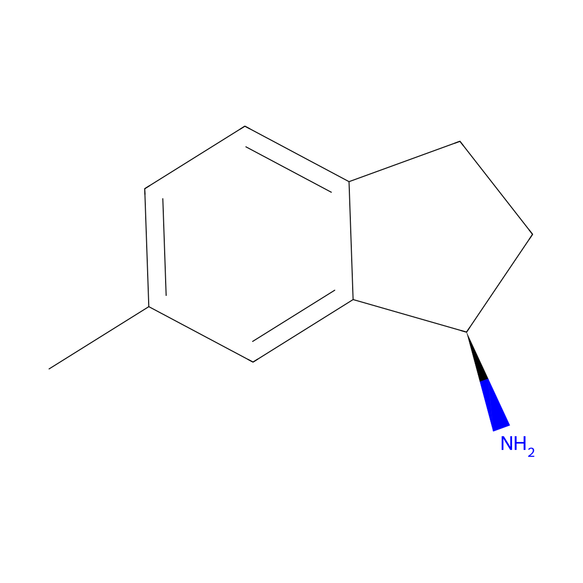 (R)-6-Methyl-2,3-dihydro-1H-inden-1-amine molecular structure, CAS 779325-50-7