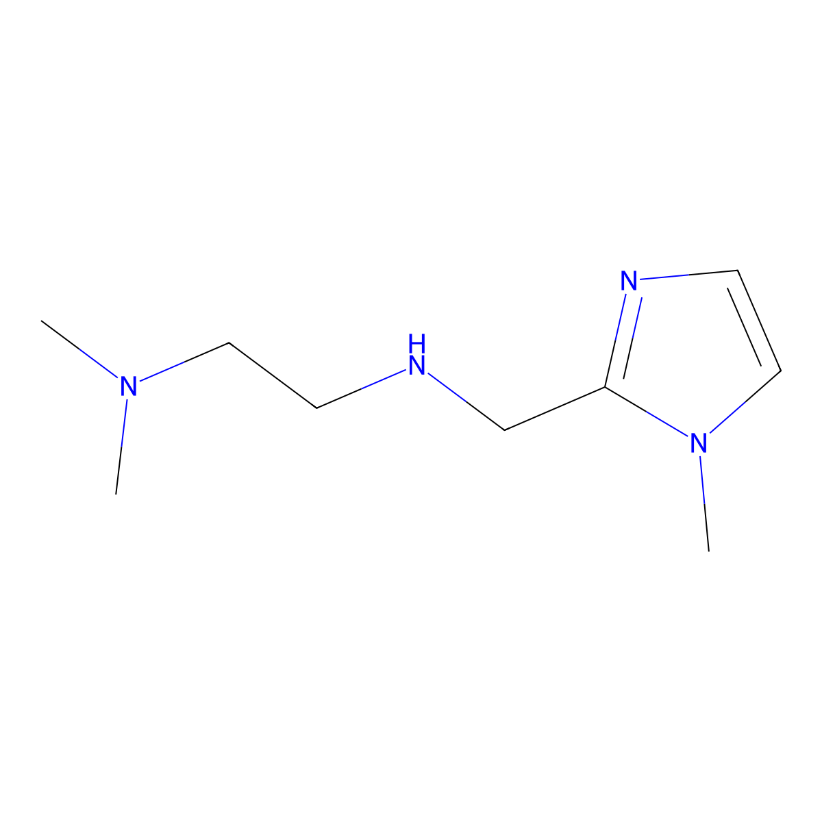 [2-(Dimethylamino)ethyl][(1-methyl-1h-imidazol-2-yl)methyl]amine molecular structure, CAS 779332-66-0