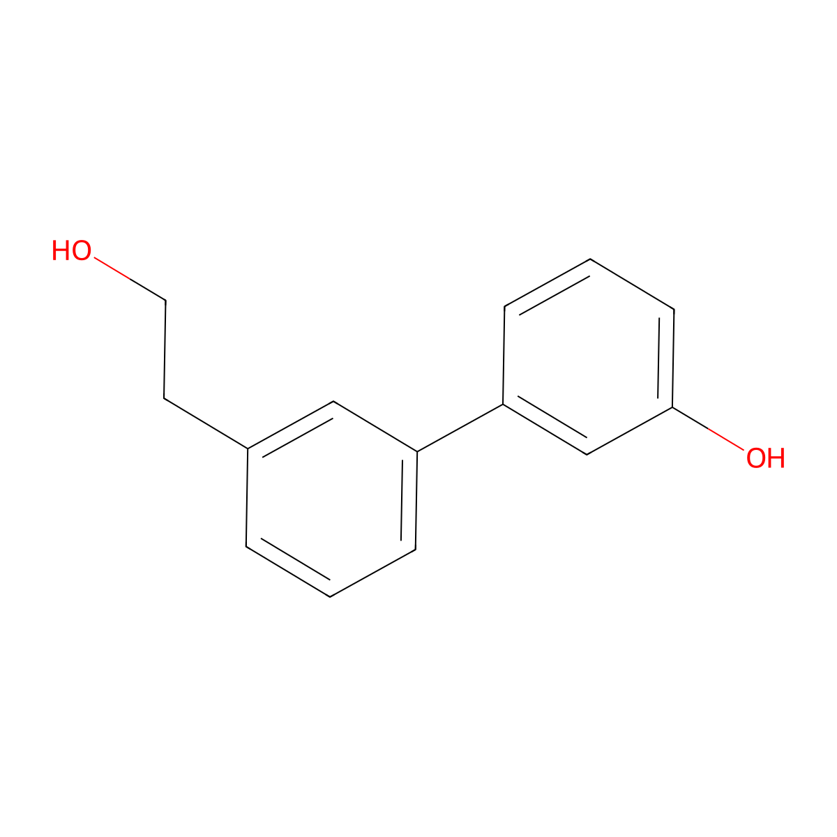 3'-(2-Hydroxyethyl)-[1,1'-biphenyl]-3-ol molecular structure, CAS 779341-18-3
