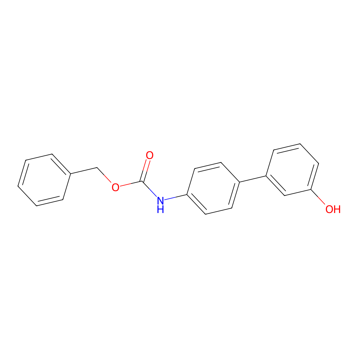3-(4-Cbz-Aminophenyl)phenol molecular structure, CAS 779341-22-9
