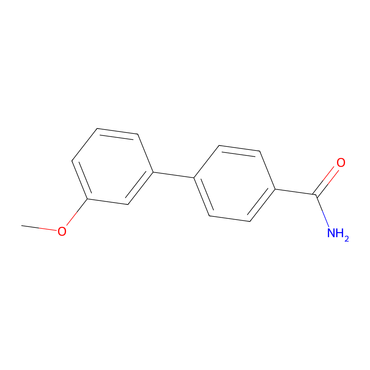 4-(3-Methoxyphenyl)benzamide molecular structure, CAS 779341-26-3