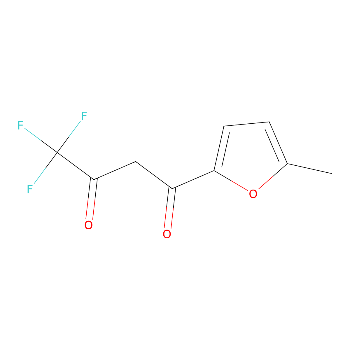 4,4,4-Trifluoro-1-(5-methylfuran-2-yl)butane-1,3-dione molecular structure, CAS 779342-39-1