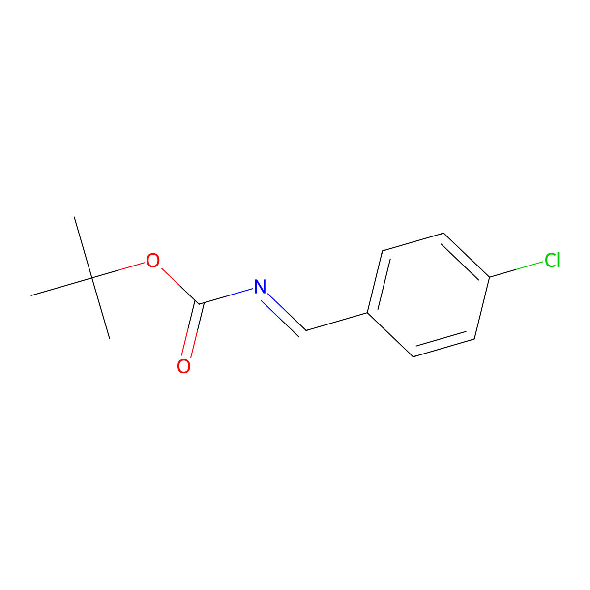 (E)-tert-Butyl 4-chlorobenzylidenecarbamate molecular structure, CAS 779342-75-5