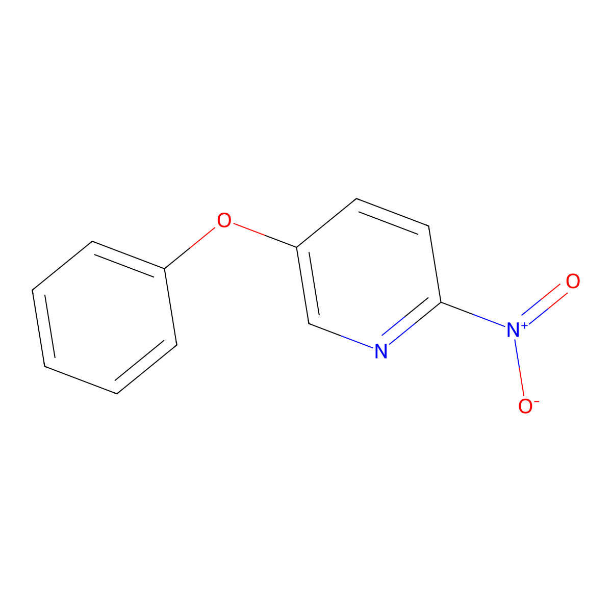 2-Nitro-5-phenoxypyridine molecular structure, CAS 779345-38-9