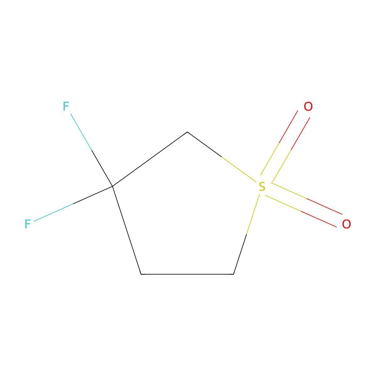 Thiophene, 3,3-difluorotetrahydro-, 1,1-dioxide molecular structure, CAS 779355-86-1
