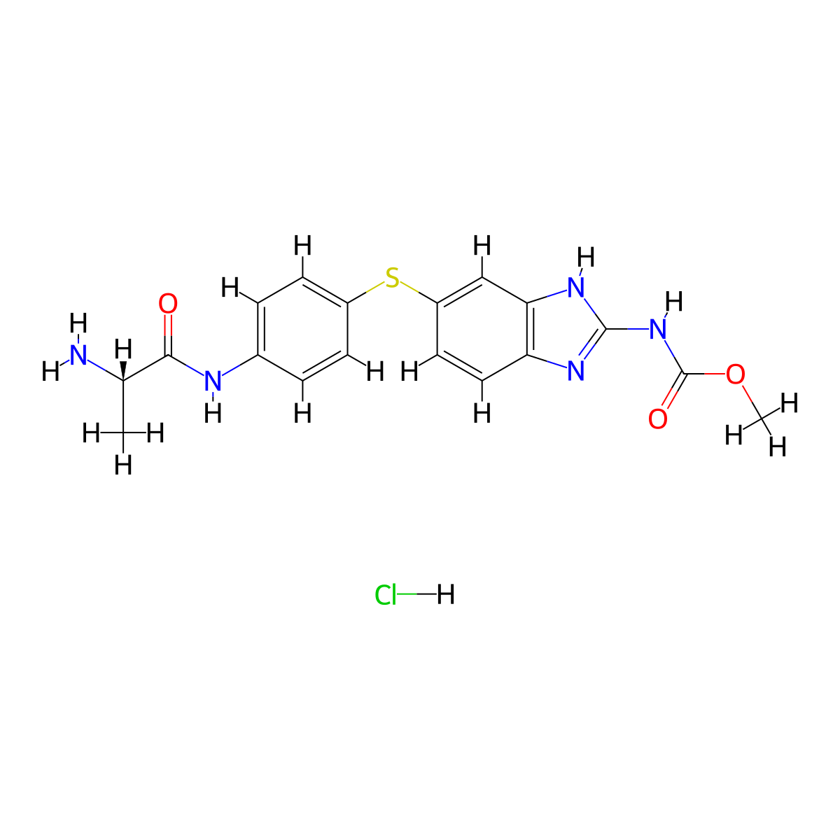 Denibulin Hydrochloride molecular structure, CAS 779356-64-8