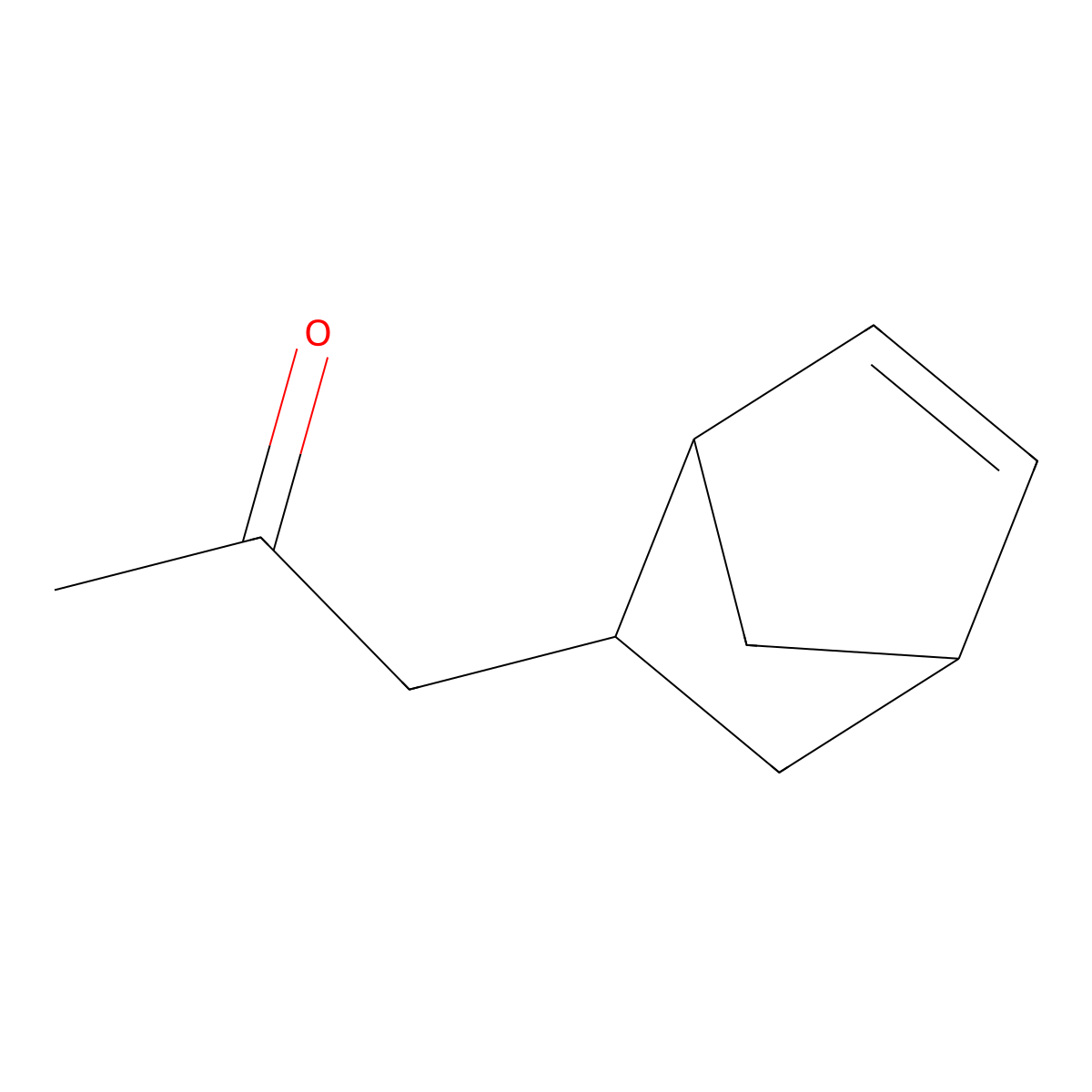 1-(Bicyclo[2.2.1]hept-5-en-2-yl)propan-2-one molecular structure, CAS 77936-56-2
