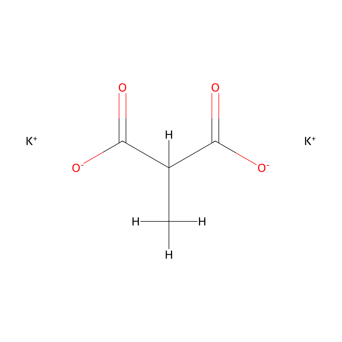 Potassium 2-methylmalonate molecular structure, CAS 77939-79-8
