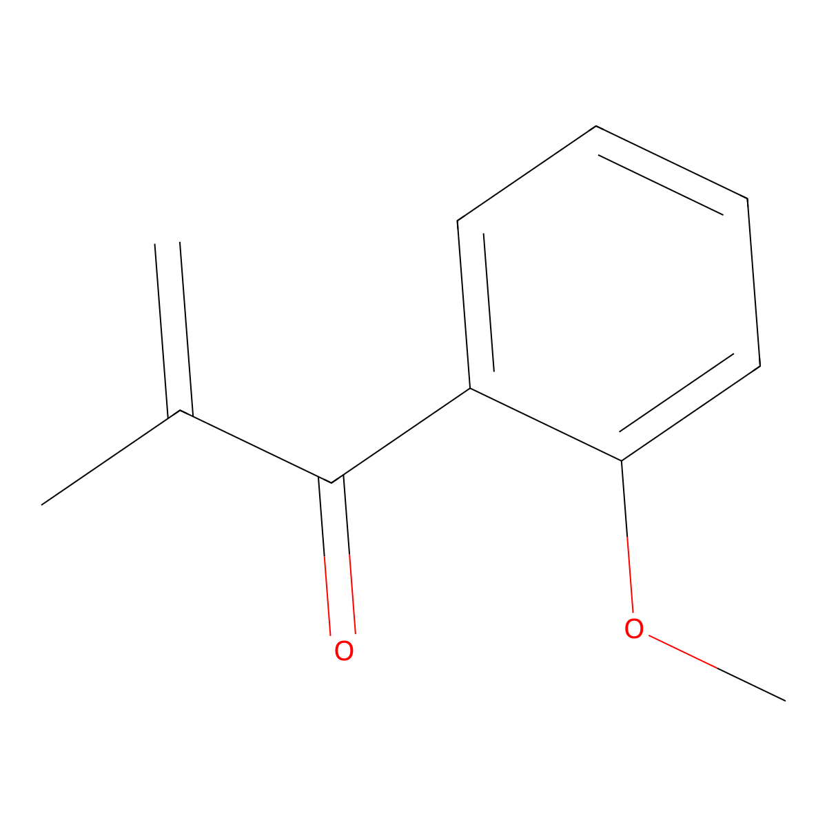 1-(2-Methoxyphenyl)-2-methyl-2-propen-1-one molecular structure, CAS 77942-12-2