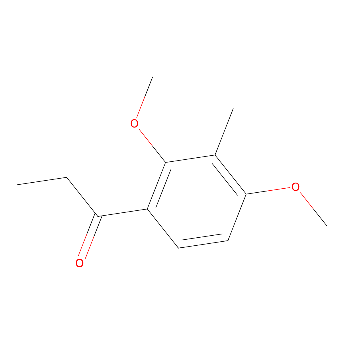 1-(2,4-Dimethoxy-3-methylphenyl)propan-1-one molecular structure, CAS 77942-13-3
