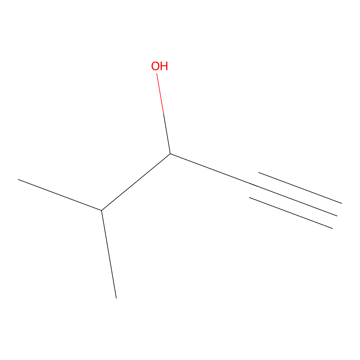 (3S)-4-methylpent-1-yn-3-ol molecular structure, CAS 77943-78-3
