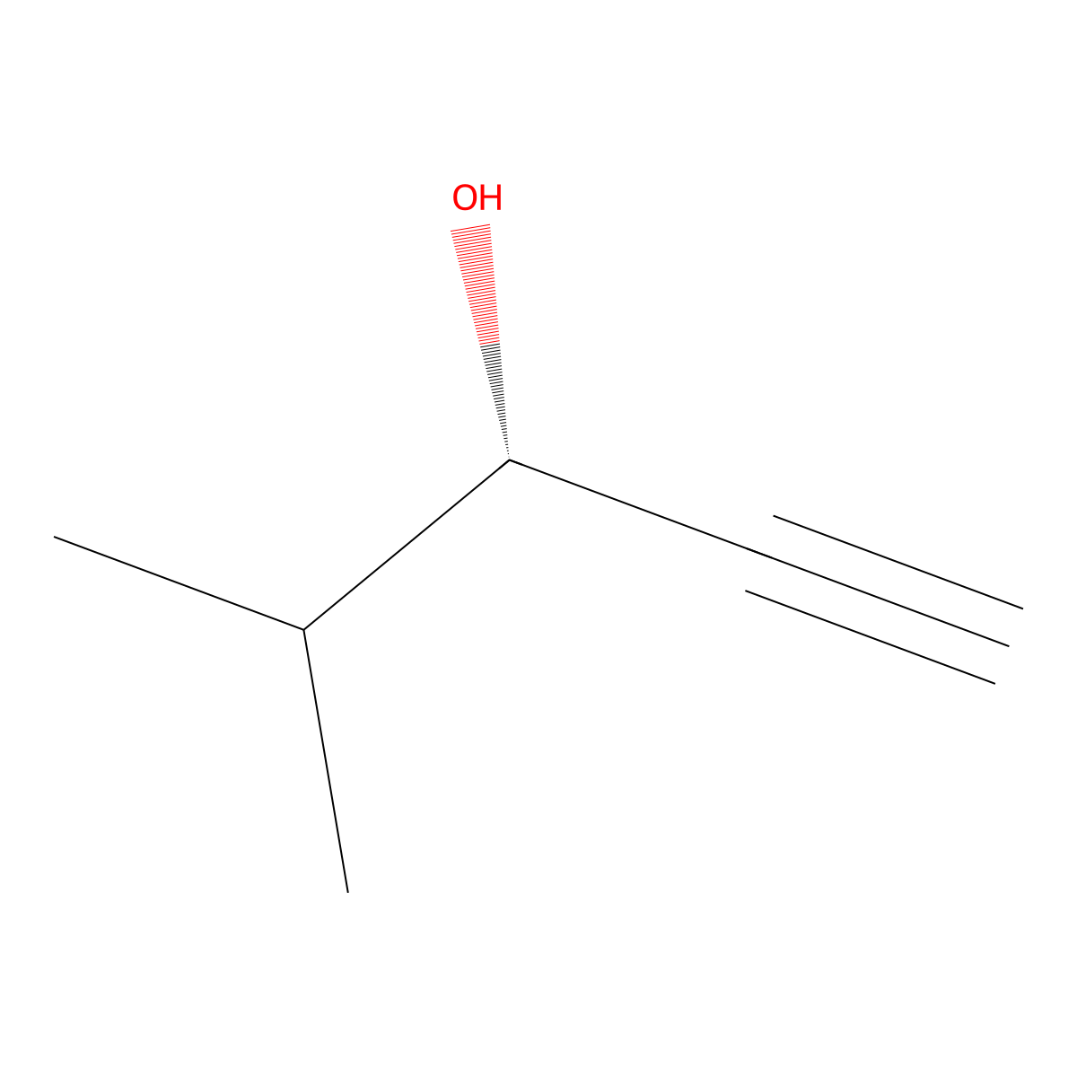 (3S)-4-methylpent-1-yn-3-ol molecular structure, CAS 77943-78-3