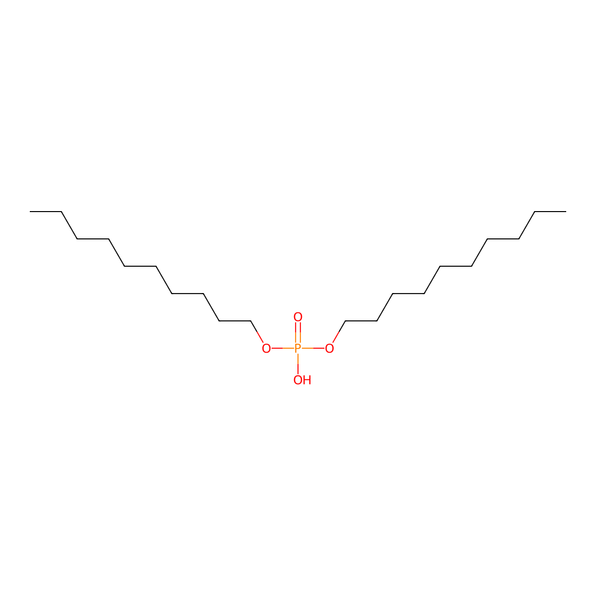 Phosphoric acid, didecyl ester molecular structure, CAS 7795-87-1