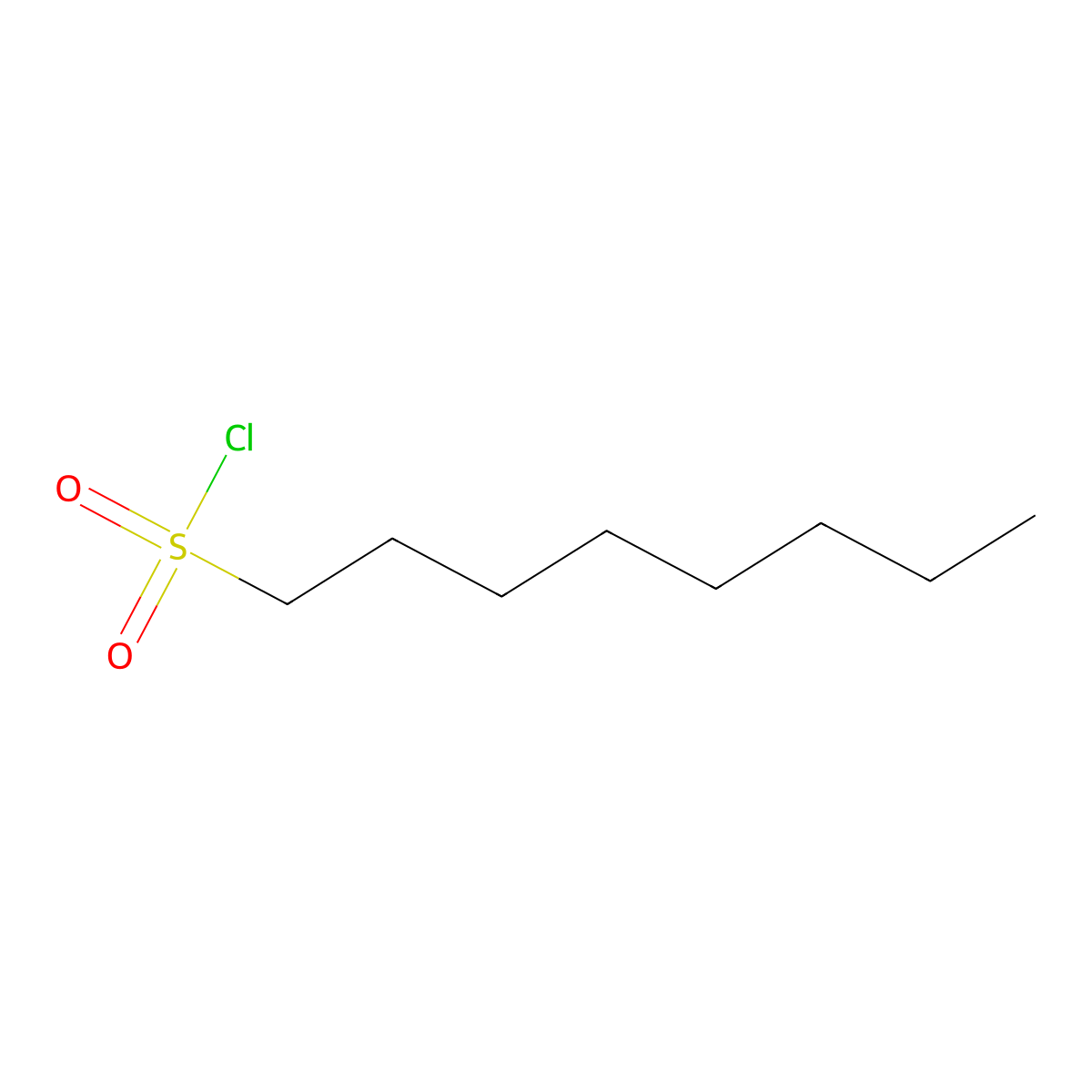 1-Octanesulfonyl chloride molecular structure, CAS 7795-95-1