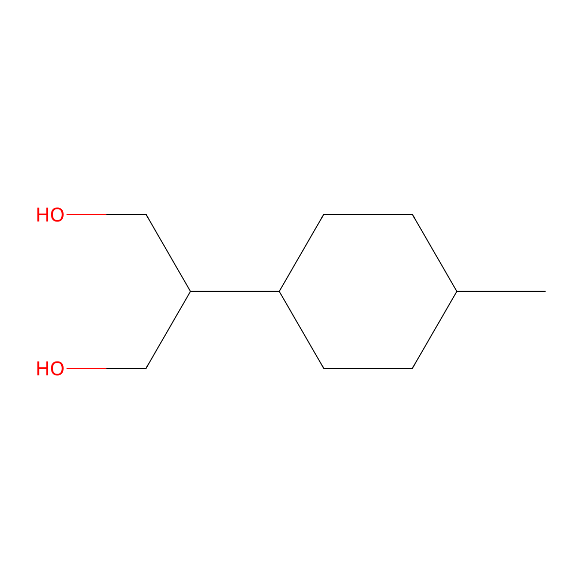 2-(4-Methylcyclohexyl)propane-1,3-diol molecular structure, CAS 77954-09-7