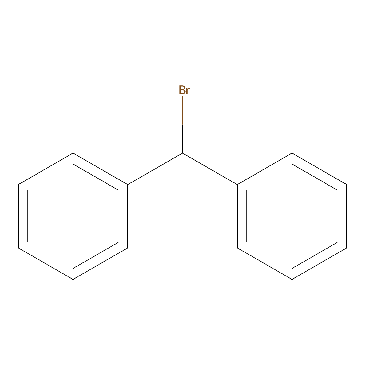 Bromodiphenylmethane molecular structure, CAS 7796-74-9