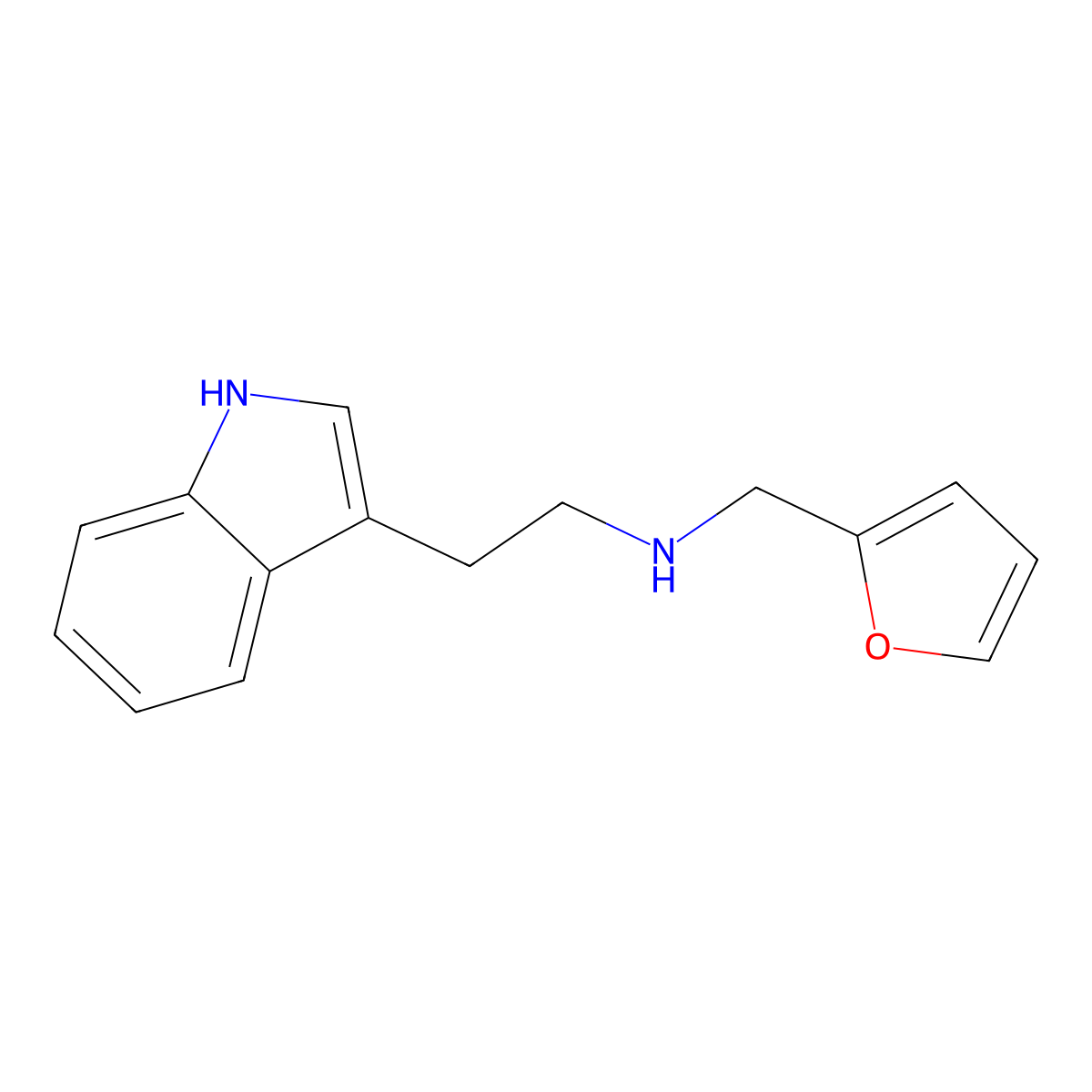 Furan-2-ylmethyl-[2-(1H-indol-3-yl)-ethyl]-amine molecular structure, CAS 77960-15-7