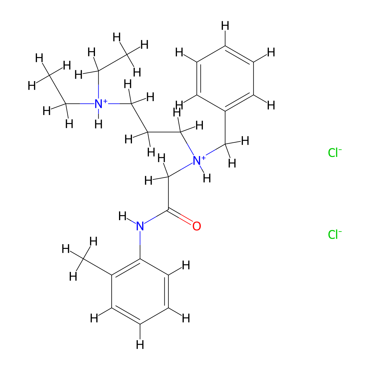 o-Acetotoluidide, 2-(benzyl(3-(diethylamino)propyl)amino)-,dihydrochloride molecular structure, CAS 77966-34-8