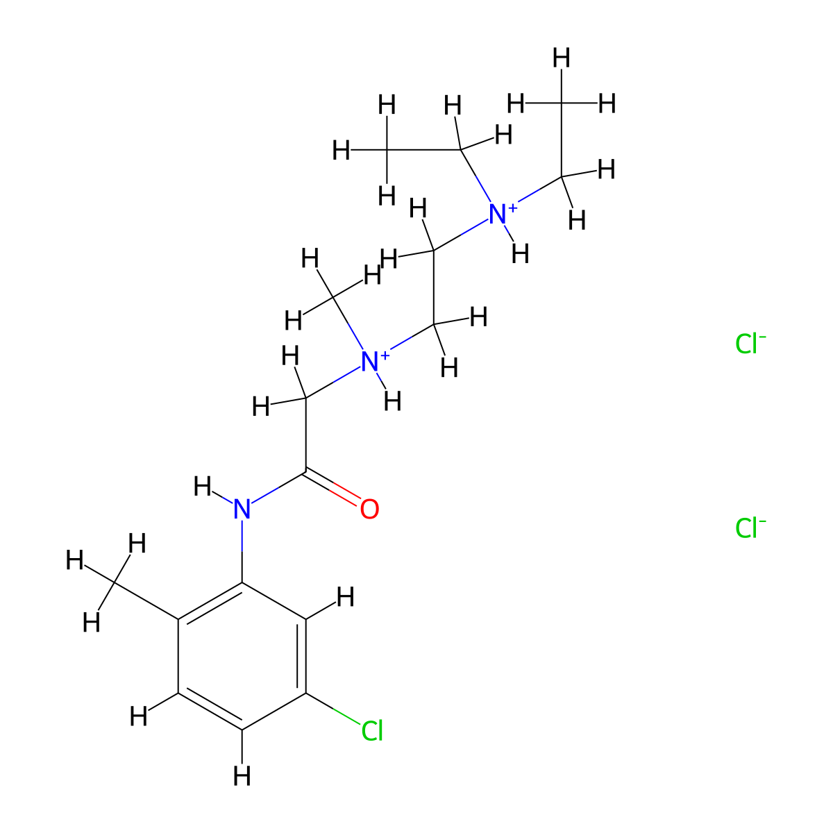 o-Acetotoluidide, 5'-chloro-2-(2-(diethylamino)ethyl)methylamino-, dihydrochloride molecular structure, CAS 77966-44-0