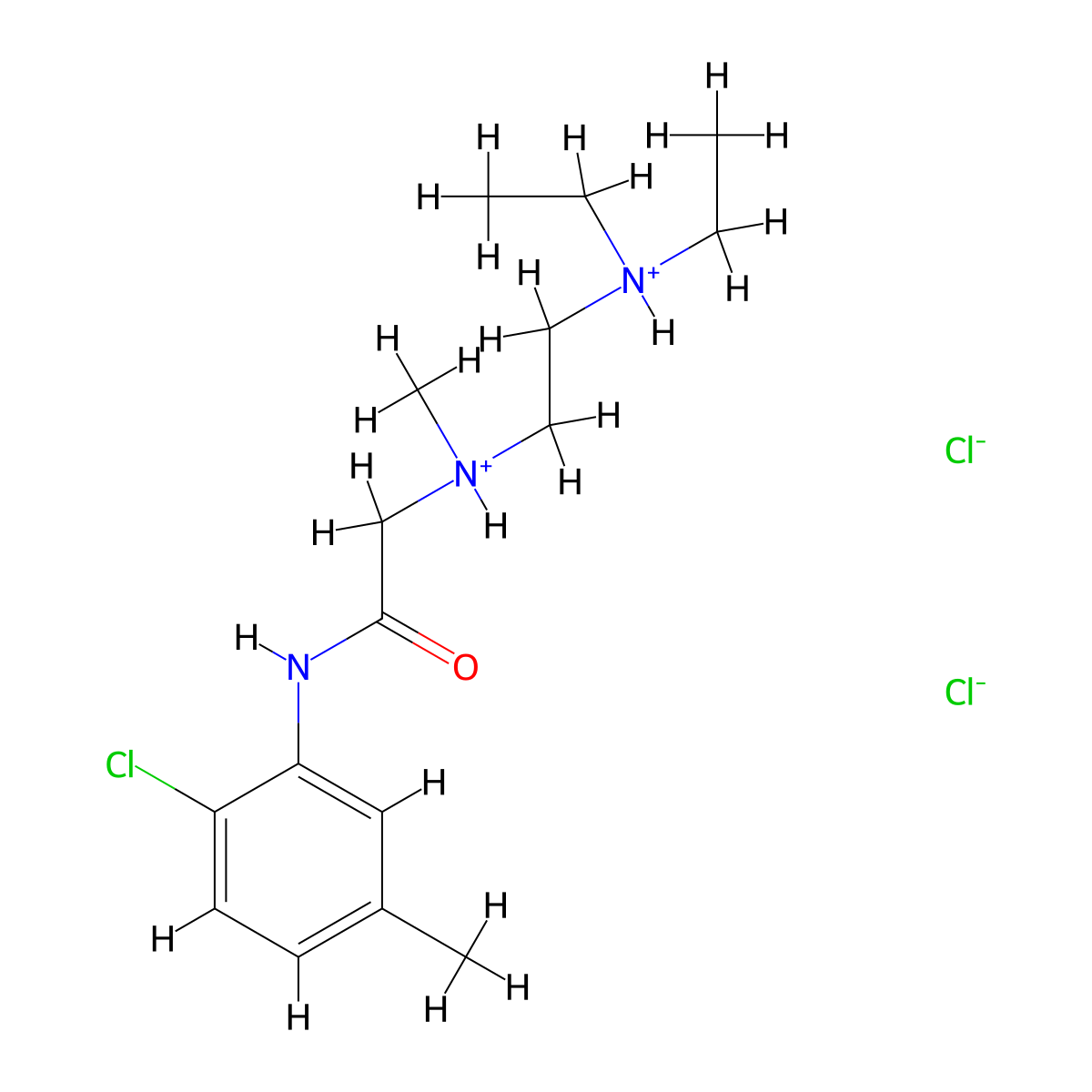 m-Acetotoluidide, 6'-chloro-2-(2-(diethylamino)ethyl)methylamino-, dihydrochloride molecular structure, CAS 77966-45-1