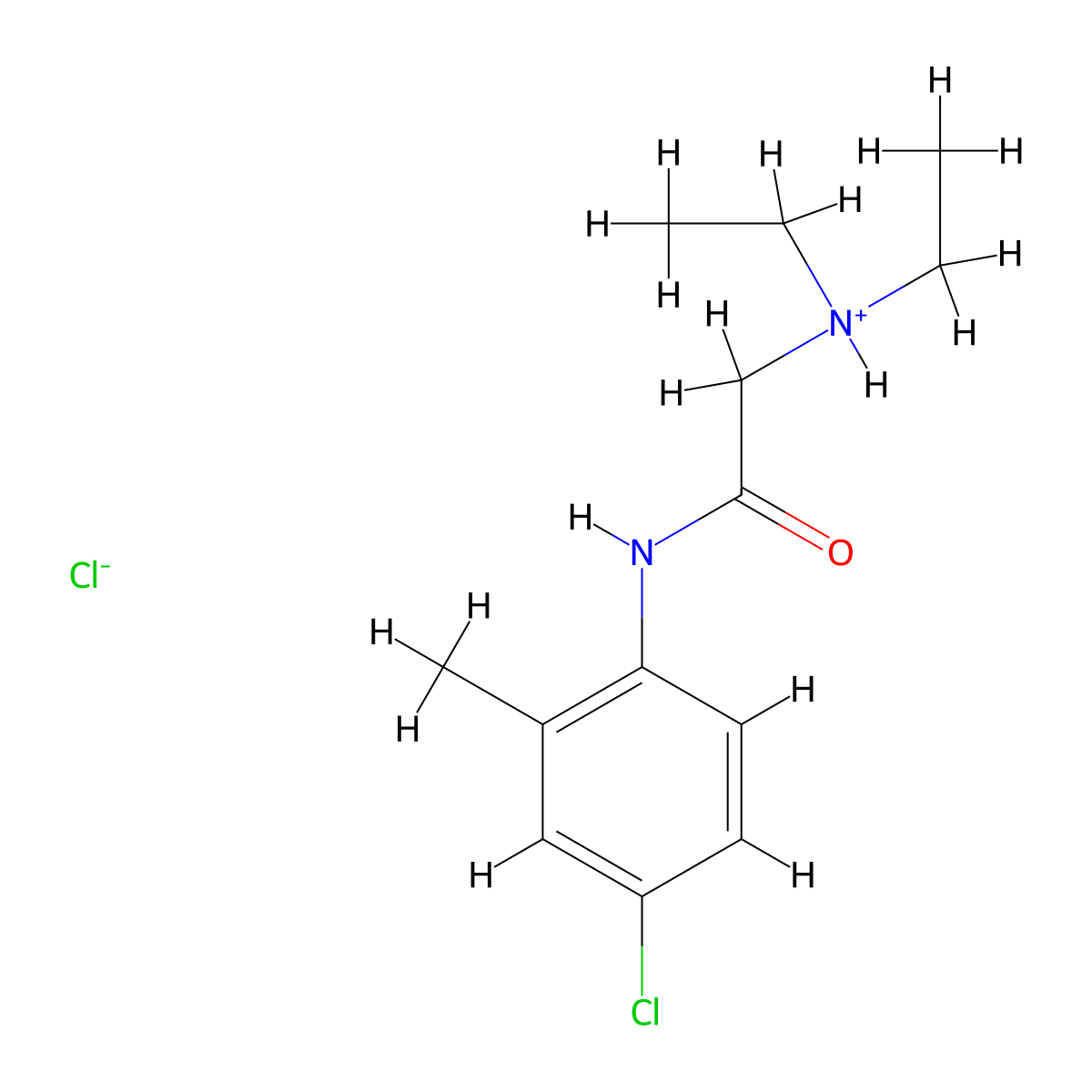 o-Acetotoluidide, 4'-chloro-2-(diethylamino)-, hydrochloride molecular structure, CAS 77966-47-3