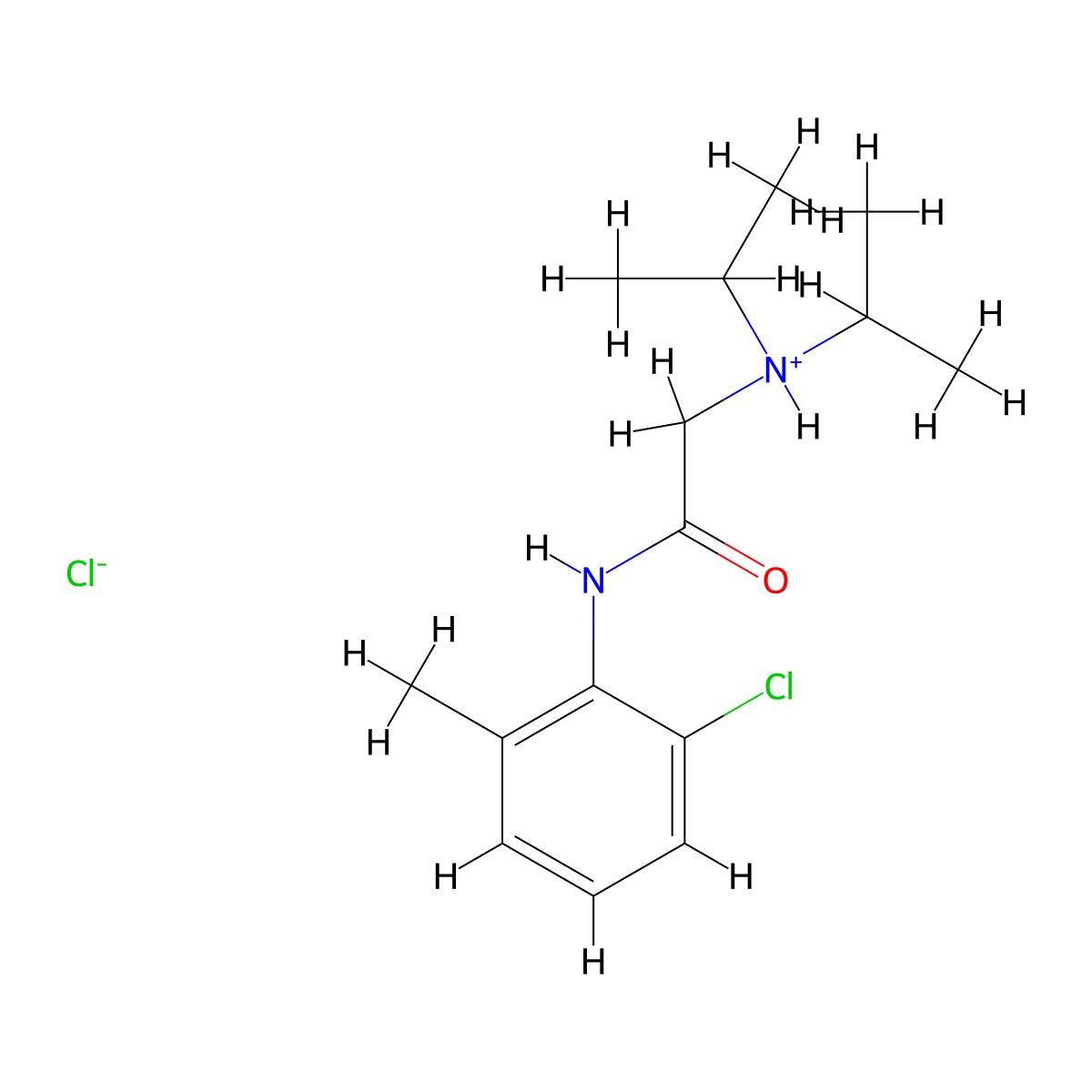 o-Acetotoluidide, 6'-chloro-2-(diisopropylamino)-, hydrochloride molecular structure, CAS 77966-54-2