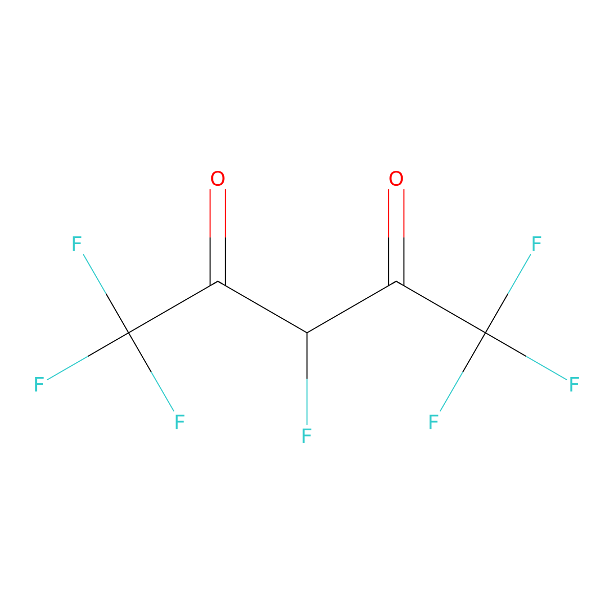 3H-Heptafluoropentane-2,4-dione molecular structure, CAS 77968-17-3