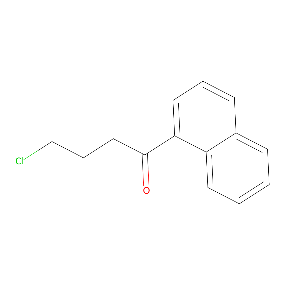 4-Chloro-1-(naphthalen-1-yl)butan-1-one molecular structure, CAS 77972-86-2