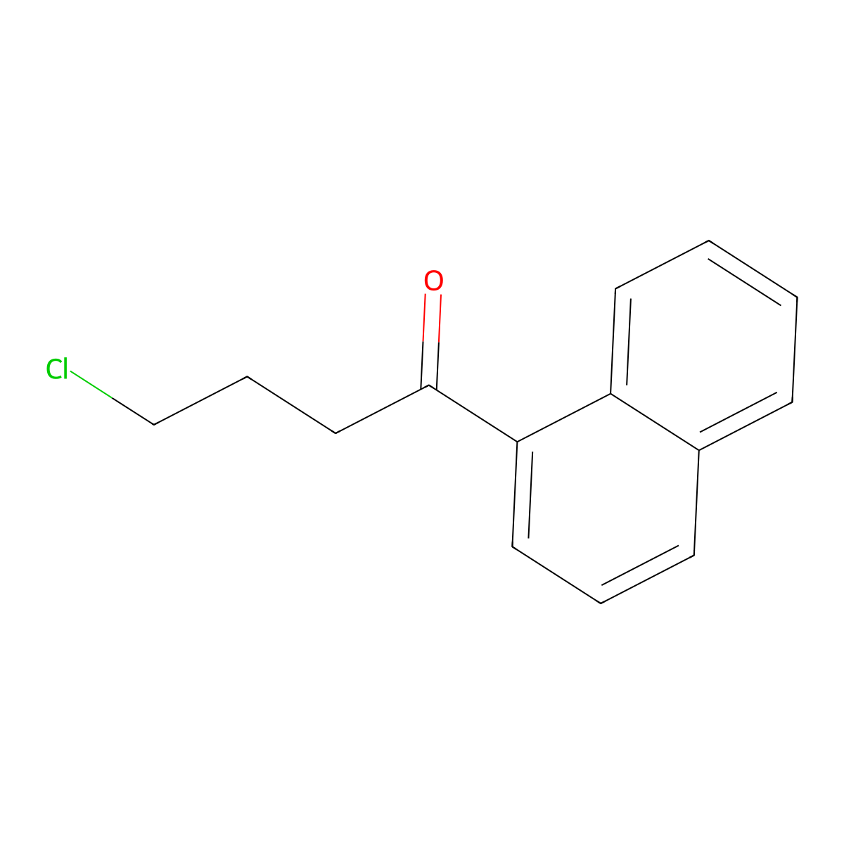 4-Chloro-1-(naphthalen-1-yl)butan-1-one molecular structure, CAS 77972-86-2