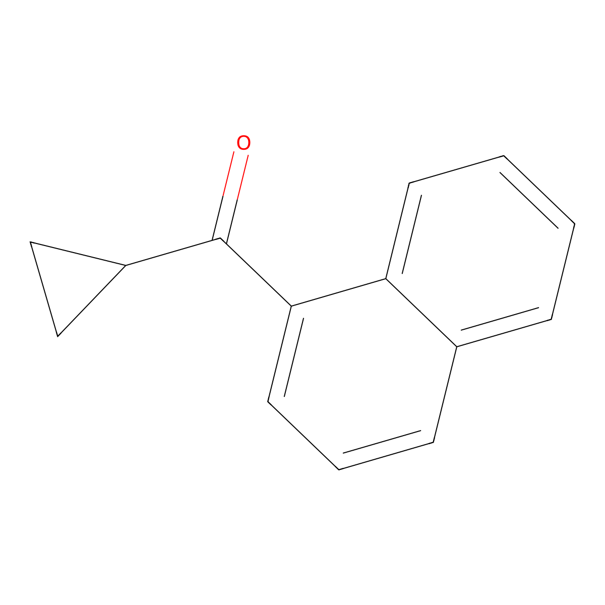 Cyclopropyl(naphthalen-1-yl)methanone molecular structure, CAS 77972-87-3