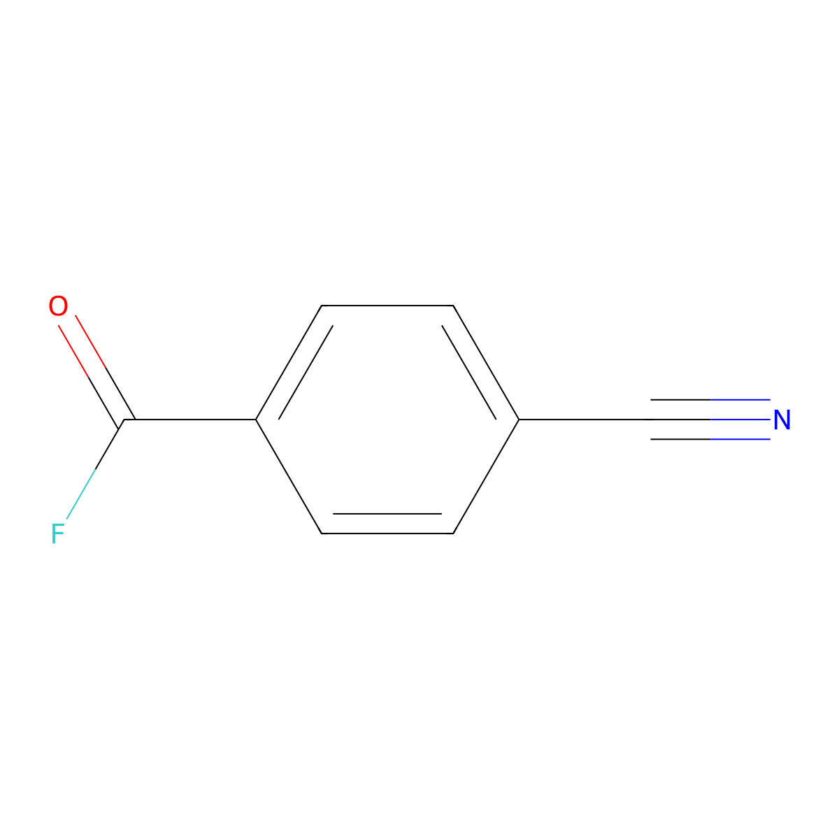 4-Cyanobenzoyl fluoride molecular structure, CAS 77976-02-4