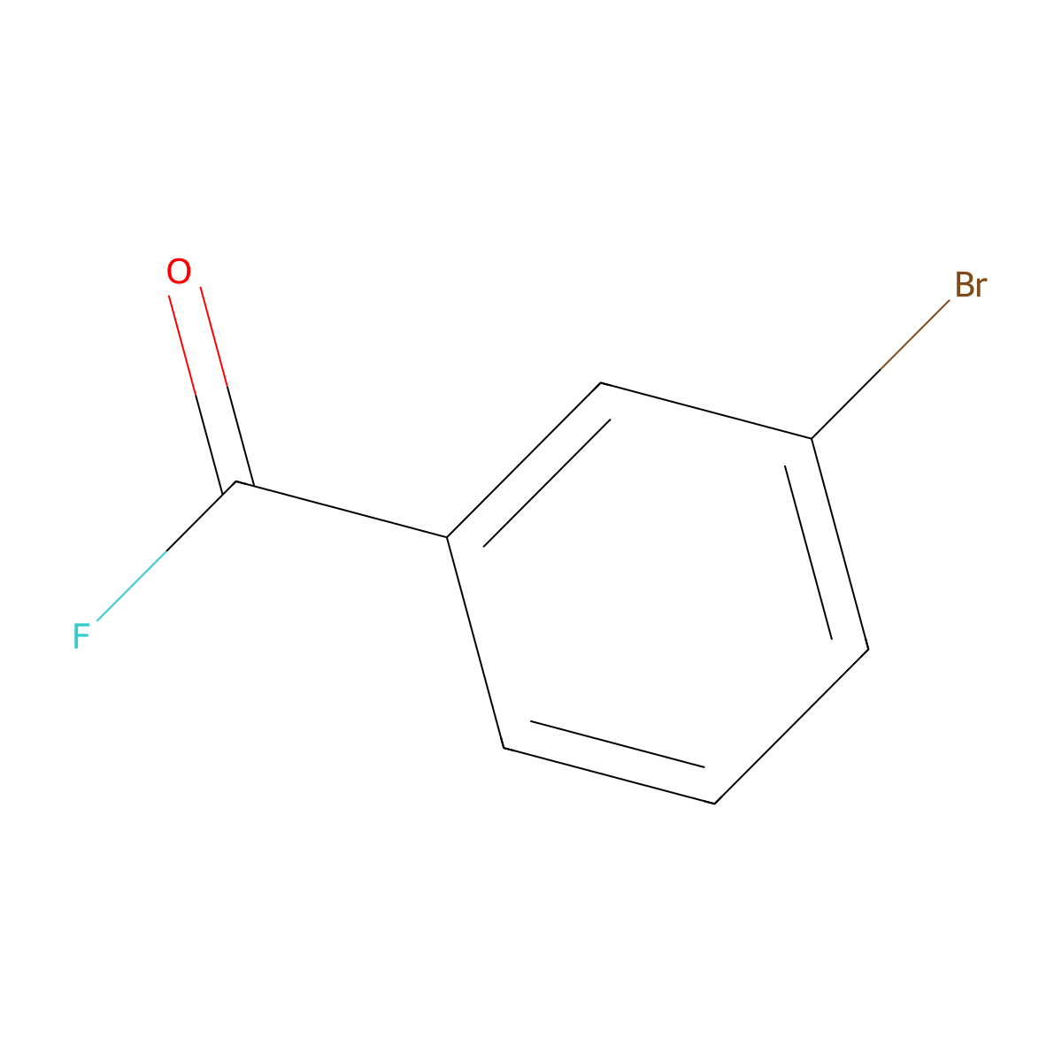 3-Bromobenzoyl fluoride molecular structure, CAS 77976-06-8