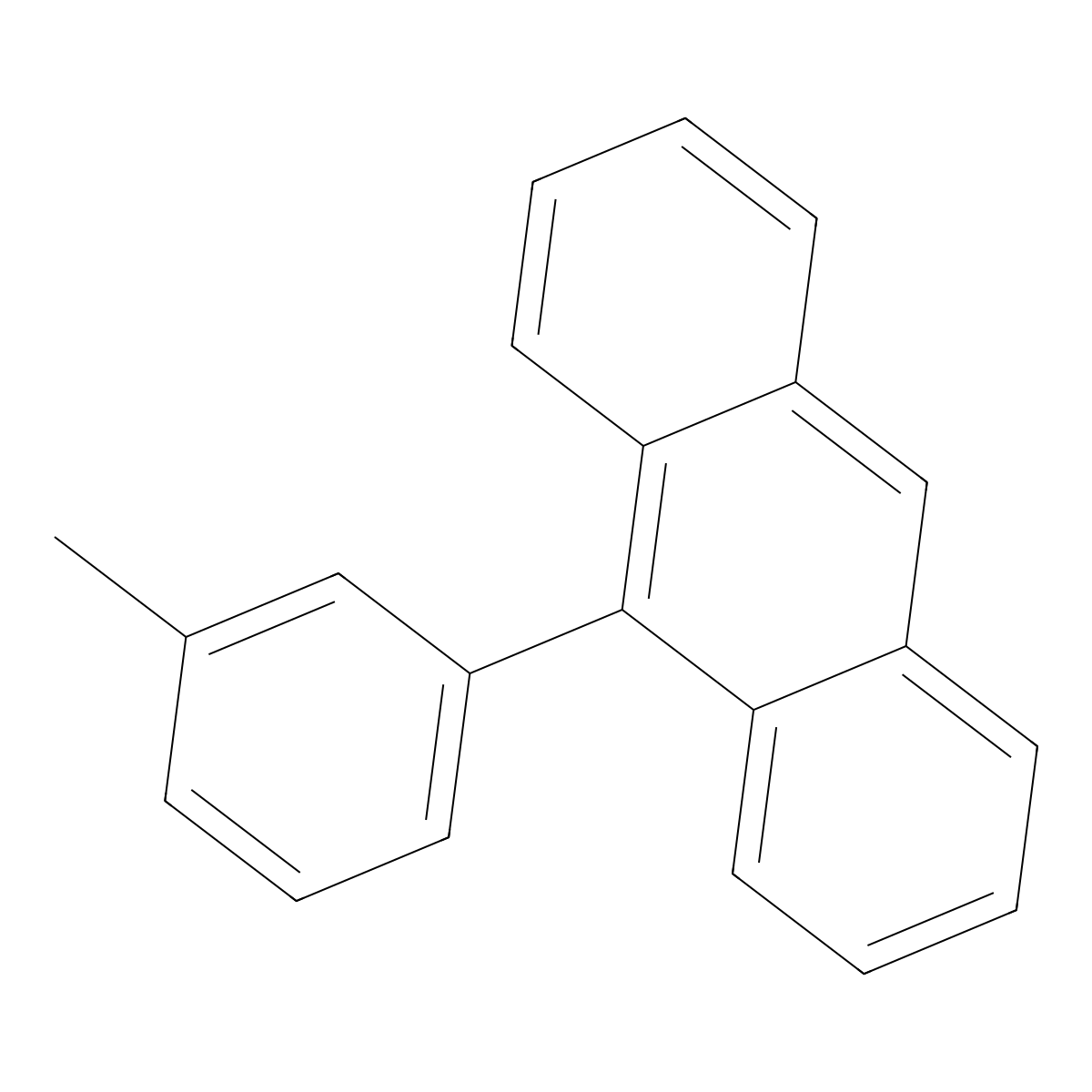 9-(3-Methylphenyl)anthracene molecular structure, CAS 77979-28-3