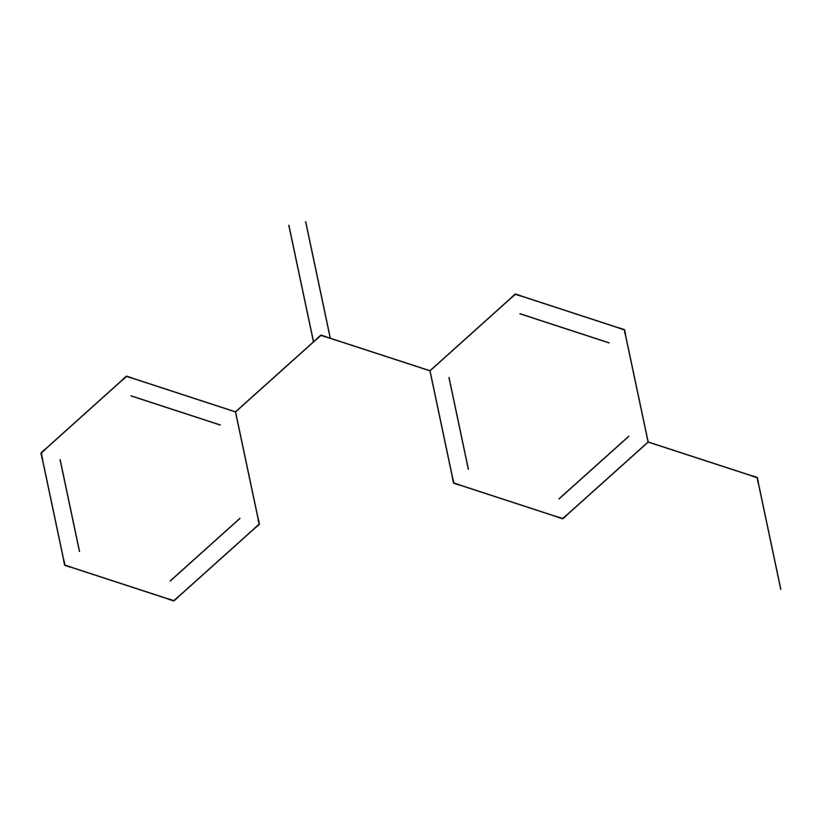 Benzene, 1-ethyl-4-(1-phenylethenyl)- molecular structure, CAS 77989-25-4
