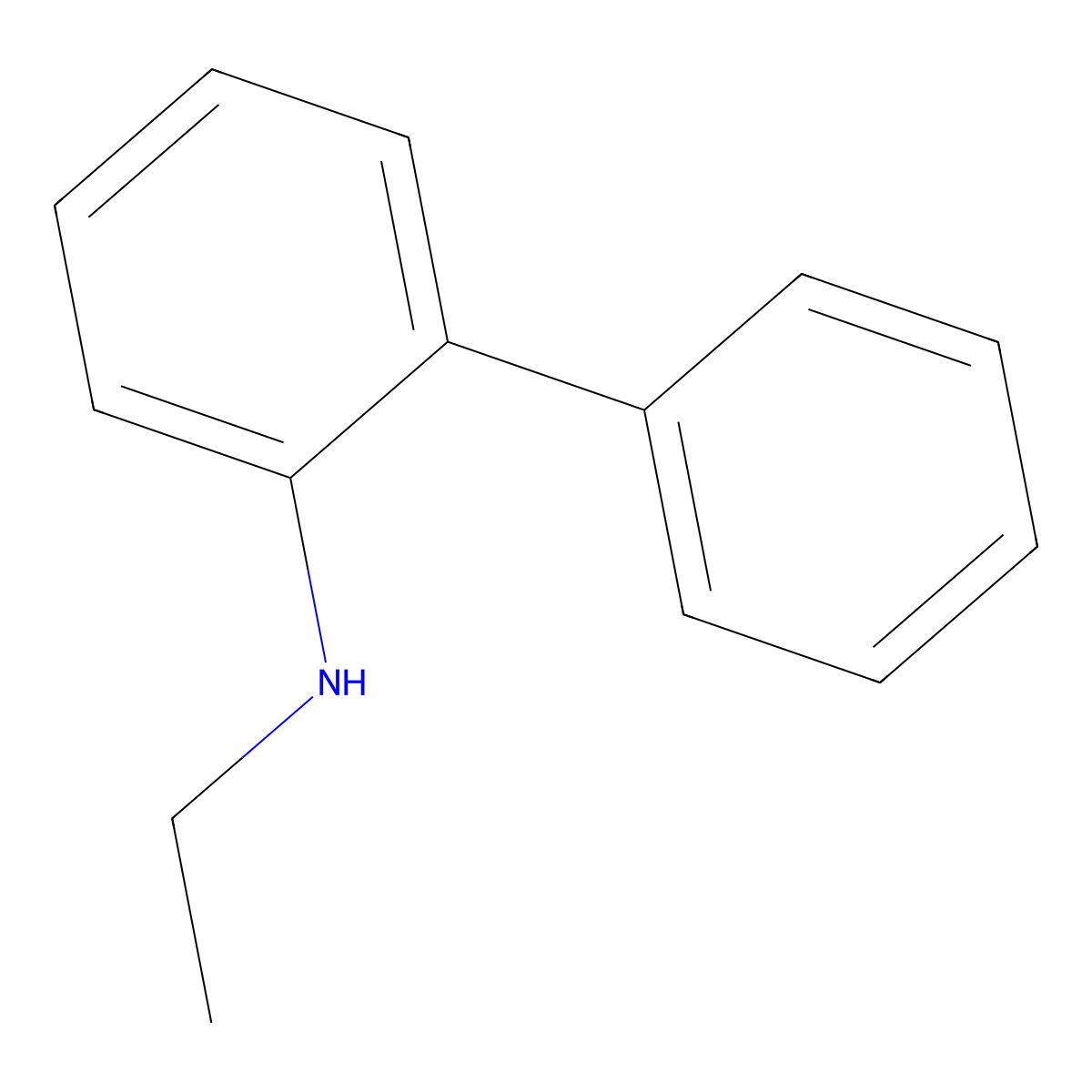 N-Ethyl[1,1'-biphenyl]-2-amine molecular structure, CAS 77989-56-1