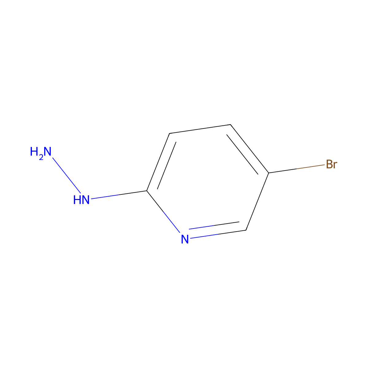 5-Bromo-2-hydrazinopyridine molecular structure, CAS 77992-44-0
